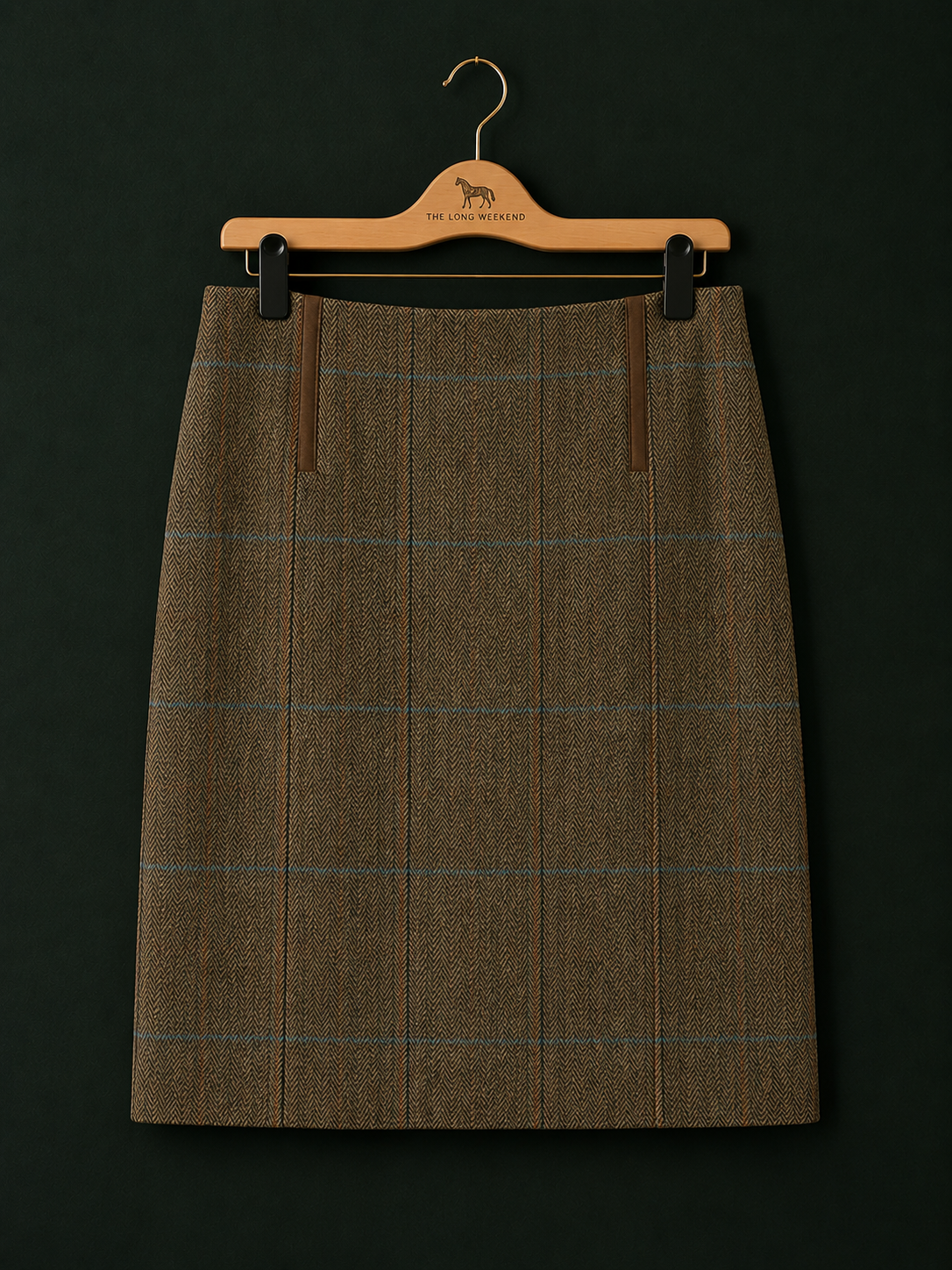 Duke & Honour Brown Tweed Skirt