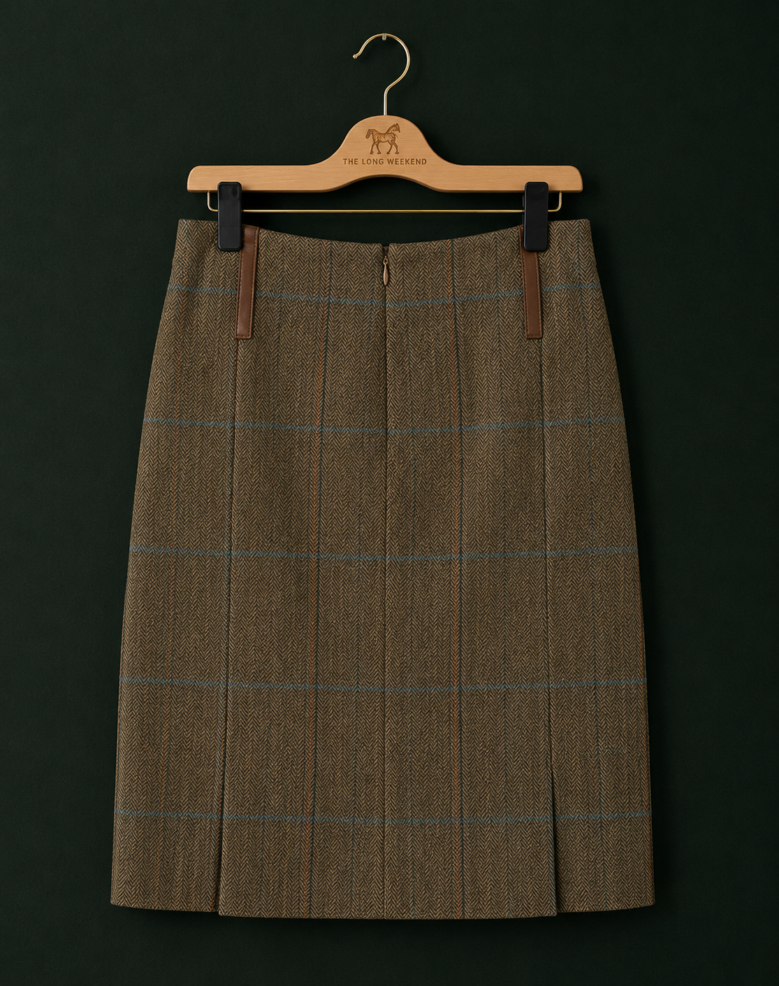 Duke & Honour Brown Tweed Skirt