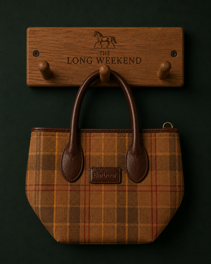 Barbour Checked Tartan Mini Bag